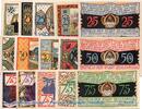 Notgeld DE 15 Scheine kpl. 15 x Notgeld Stadt Zeulenroda , 2 Sets mit 15 Scheinen in kfr. M/G 1470.1-2 -