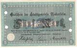 Großnotgeld De. 5 Mk. Neckarsulm , Banknote 5 Mark Schein in kfr.E , Geiger 368.01 , Württemberg 1918 -