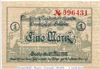 Großnotgeld Deutschland 1 Mark Schein Banknote Eisleben , Mansfeld a.G. 1 Mark Schein in kfr. E , Geiger 148.10 -