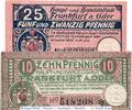 Verkehrsausgaben Notgeld DE 2 Scheine kpl. Frankfurt Oder Notgeld , Tieste 1935.05.15-16 Set mit 2 Scheinen in kfr. , BBG -