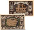 Serienscheine DE 2 Scheine kpl. 2 x Notgeld Stadt Eberswalde 303.1.a , Set mit 2 Scheinen in kfr. von 1921 -