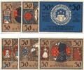 Notgeld DE 6 Scheine kpl. Ettenheim , Notgeld Set mit 6 Scheinen in kfr. M/G 354.1 , Ba-Wü 1922 -