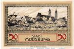 Kleingeld 1914-1922 50 Pf. Notgeld Moosburg , 50 Pfennig Schein Fraktur in kfr. Tieste 4635.05.01 -
