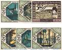 Serienscheine DE 6 Scheine kpl. Scheibenberg , Notgeld Set mit 6 Scheinen in kfr. M/G 1175.1 , Sachsen 1921 -