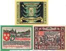 Notgeld DE 3 Scheine kpl. Notgeld Stadt Bad Lippspringe 805.1 , Set mit 3 kassenfrischen Scheinen -