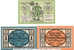 Serienscheine DE 3 Scheine kpl. 3 x Notgeld der Stadt Lobejün 812.1 , Set mit 3 Scheinen in kfr. , von 1921 -