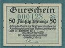 DE 50 Pf. Notgeld Amtshauptmannschaft Schwarzenberg 6755.05.10 , 50 Pfennig Schein in kfr. -