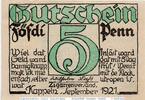 Notgeld DE 50 Pf. Notgeld Kappeln , 676.1 , Wilhelm Lass 50 Pfennig Schein in kfr. -