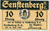 DE 10 Pf. Notgeld der Stadt Senftenberg , 10 Pfennig Schein in kfr. 6870.10.06 -