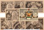 Notgeld DE 8 Scheine kpl. Schleiz , Notgeld Set mit 8 Scheinen in kfr. M/G 1180.1 Seriennotgeld 1921 -