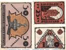 Notgeld DE 3 Scheine kpl. Teterow , Reutergeld Set mit 3 Scheinen in kfr. M/G 1316.1 , Mecklenburg o.D. -