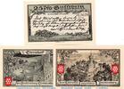 Notgeld DE 3 Scheine kpl. Notgeld der Stadt Kahla , 668.6 , 2. Hindeburg Set mit 3 Scheinen in kfr. -