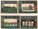 Seriennotgeld Deutschland 4 x 50 Pfennig Notgeld der Stadt Lobeda , 808.3 Set mit 4 x 50 Pfennig Scheinen in kfr. -