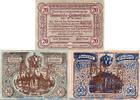 Notgeld Österreich 3 Scheine kompl. Notgeld Gemeinde Aistersheim , S.15.II Pflüger Kupfer , Set mit 3 Scheinen kfr. -