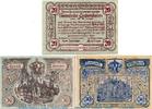 Notgeld Österreich 3 Scheine Silber Notgeld Gemeinde Aistersheim , S.15.II Pflüger Silber , Set mit 3 Scheinen kfr. -