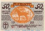 Serienscheine DE 50 Pf. Notgeld der Gemeinde Lügumkloster 839.3 , 50 Pfennig Schein in kfr. -