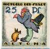 Serienscheine DE 25 Pf. Nr.2 Notgeld der Stadt Altona 30.1 , 25 Pfennig Schein Nr 2 Wz Tropfen in kfr. -