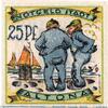Serienscheine DE 25 Pf. Nr.1 Notgeld der Stadt Altona 30.1 , 25 Pfennig Schein Nr 1 Wz Tropfen in kfr. -