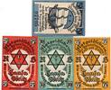 Serienscheine DE 4 Scheine kpl. Notgeld Görlitz Hotel Cafe Hansa 450.1 , Set mit 4 Scheinen in kfr. -