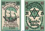 Notgeld 10 Pf. Görlitz , Notgeld Hotel Cafe Hansa 10 Pfennig in kfr. M/G 450.1 , Schlesien 1921 -