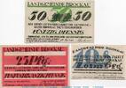 Serienscheine DE 3 Scheine kpl. 3 x Notgeld der Gemeinde Brockau 189.1-2 , Set mit 3 Scheinen in kfr. SLN -