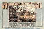 Serienscheine DE 50 Pf. Notgeld J, Iwersen Oldenburg i. Holstein 1014.1.b , 50 Pfennig Schein in kfr. -
