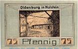 Serienscheine DE 75 Pf. Notgeld J, Iwersen Oldenburg i. Holstein 1014.1.b , 75 Pfennig Schein in kfr. -