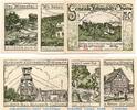 Notgeld DE 6 Scheine kpl. Notgeld der Gemeinde Röhrigshöfe Werra 1132.1.a , Set mit 6 Scheinen in kfr. -