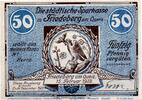 Serienscheine DE 50 Pf. -Us- Notgeld Sparkasse Friedeberg a. Qeis 391.2 , 50 Pfennig Schein mit Us in kfr. -