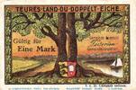 Serienscheine DE 1 Mk. Notgeld der Gemeinde Auenbüll 52.2 , 1 Mark Schein in kfr. o.D. -