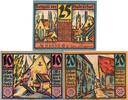 Notgeld De 3 Scheine kpl. Erfurt , Notgeld Set mit 3 Scheinen in kfr. M/G 344.6 Thüringen von 1920 -