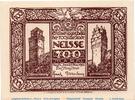 Notgeld Deutschland 700 Mark Schein Notgeld der Stadt Neisse , 700 Mark Schein in kfr. von 1923 , Schlesien -
