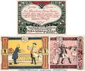 Serienscheine DE 3 Scheine kpl. -braun- Notgeld Spohr ... Treysa 1340.1.b , Set mit 3 Scheinen in kfr. von 1922 , Hessen -