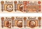 Serienscheine DE 6 Scheine kpl. Notgeld der Stadt Todtnau 1328.1 , Set mit 6 Scheinen in kfr. -