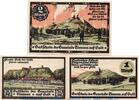Serienscheine DE 3 Scheine kpl. Notgeld der Gemeinde Tinnum Sylt 1326.1 , Set mit 3 Schein in kfr. -