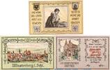 Serienscheine DE 3 Scheine kpl. Notgeld der Stadt Münsterberg 918.1 , Set mit 3 Scheinen in kfr. -