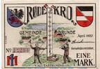 Serienscheine DE 1 Mk. Brunde - Rothenkrug , Notgeld 1 Mark Schein in kfr. M/G 193.1 , 1920 -