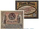 Notgeld De 2 Scheine kpl. Notgeld der Stadt Gotha 456.9 , Set mit 2 Überdruck Scheinen in kfr. -