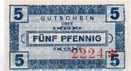 Kleingeld 1914-1922 DE 5 Pf. Notgeld Jos. C. Huber Kunstanstalt Diessen , 5 Pfennig Schein in kfr. o.D. -