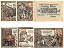 Notgeld DE 6 Scheine kpl. Notgeld der Städte Ruhla 1153.1 , Set mit 6 Scheinen Theob. in kfr. -