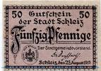 Notgeld Deutschland 50 Pfennig Schein Notgeld Stadt Schleiz 6550.05.12 , 50 Pfennig Bergkirche in kfr. -