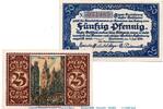Serienscheine DE 2 Scheine kpl. Notgeld der Stadt Hannover 572.2 , Set mit 2 Scheinen -Pfennig- in kfr. -