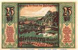 Notgeld DE 25 Pf. Notgeld der Stadt Hirschberg a.d. Saale 611.1 , 25 Pfennig Schein in kfr. -