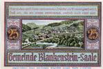 Seriennotgeld Deutschland 25 Pfennig Schein Notgeld der Gemeinde Blankenstein 118.1 , 25 Pfennig Schein in kfr. -
