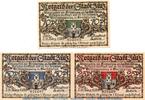Serienscheine DE 3 Scheine kpl. 3 x Notgeld der Stadt Züls 1477.1 , Set mit 3 Scheinen in kfr. -