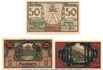 Serienscheine DE 3 Scheine kpl. 3 x Notgeld der Stadt Arolsen 44.1 , Set mit 3 Scheinen in kfr. -