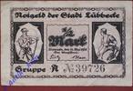 Notgeld Notgeld Lübbecke , Brandenburg , vollständiger Satz mit 1 Schein 12 Mark Gruppe A , Verkehrsausgabe , Grabowski L67.1 d , von 19 -