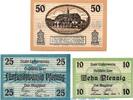 Notgeld DE 3 Scheine kpl. Liebenwerda Notgeld , Tieste 4060.10.05-07 Set mit 3 Scheinen in kfr. o.D. -