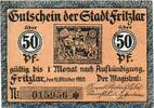 Notgeld Deutschland Notgeld Fritzlar 50 Pfennig Notgeld der Stadt Fritzlar 2050.05.02 , 50 Pfennig Schein in kfr. -