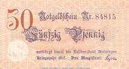 DE 50 Pf. Notgeld der Stadt Meiningen 4465.10.01 , 50 Pfennig Schein in kfr. -